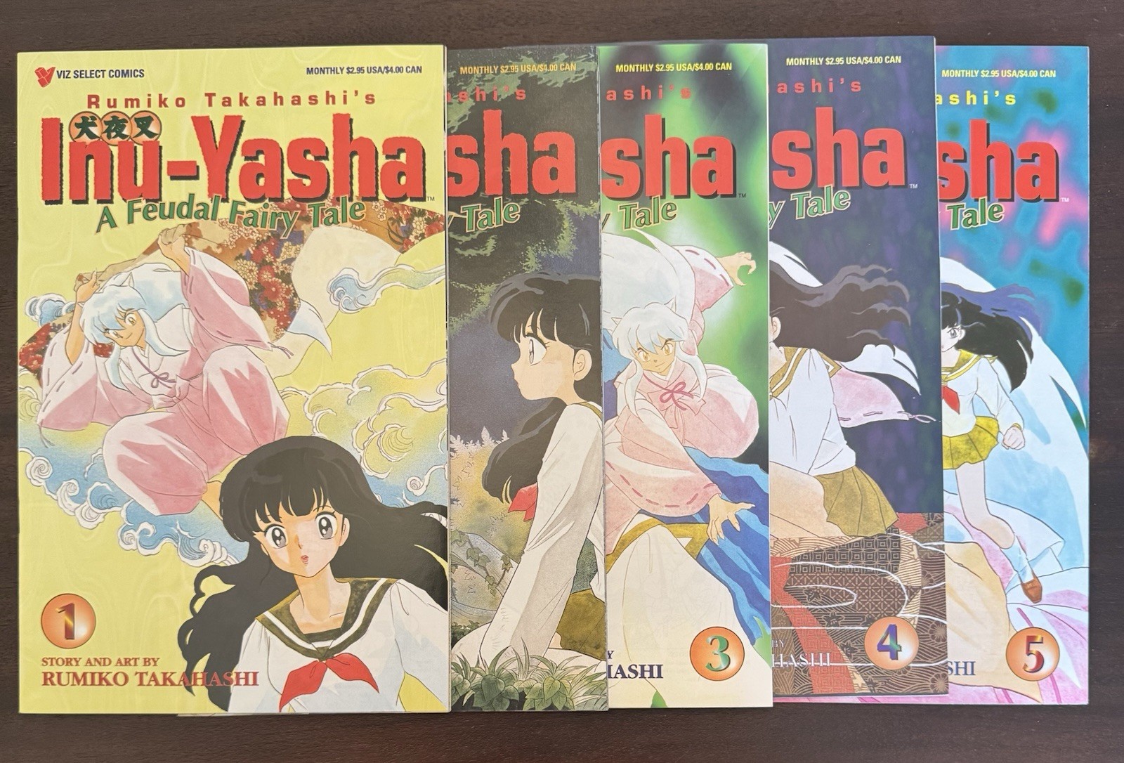 Inu-Yasha: A Feudal Fairy Tale: #1-5 VF/NM 1a App Inu-Yasha in USA Comics