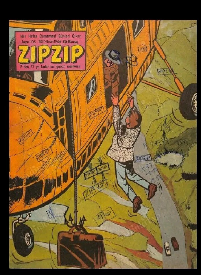 Ric Hochet 1966 Edizione Turca Fumetto Zipzip Fumetto 16 pagine 1° Turchia n.105