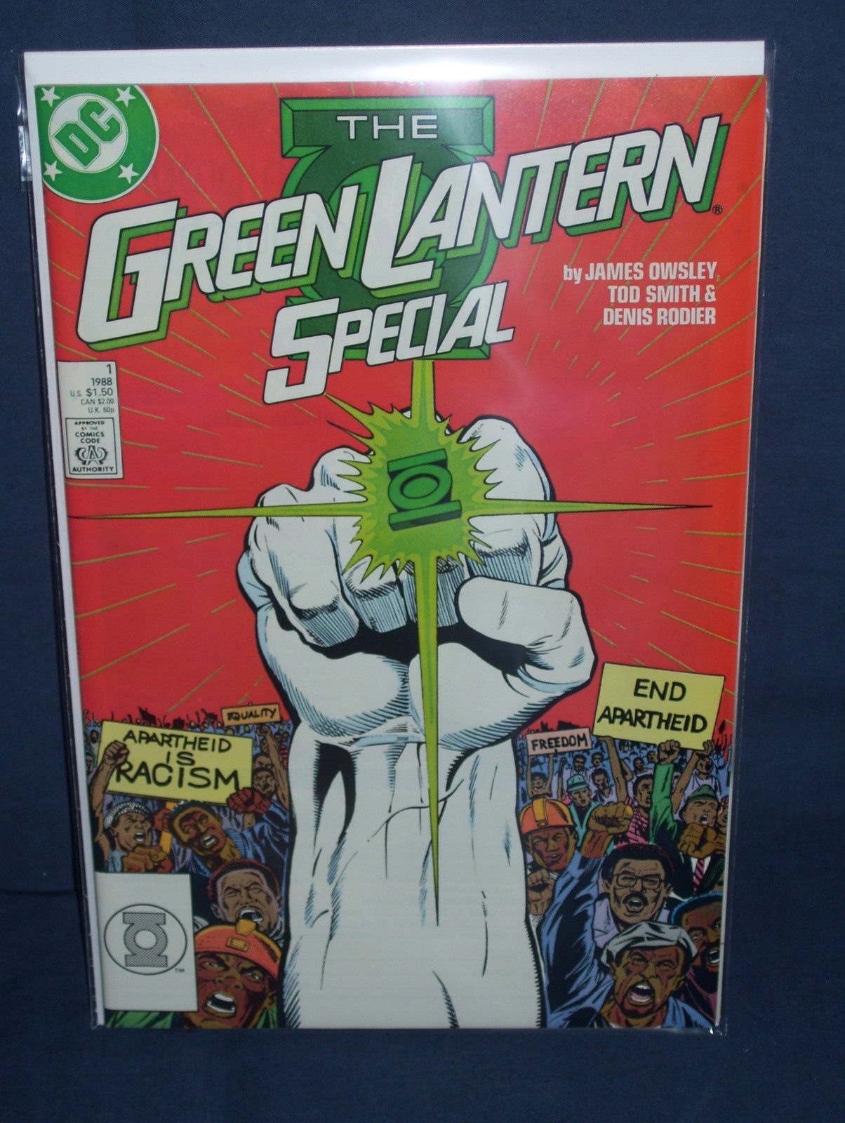 The Green Lantern Special #1 DC Comics 1988 con borsa e tavola