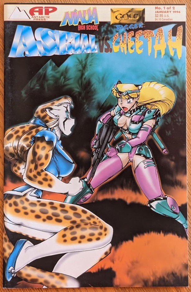 Asrial vs. Cheetah 1, 1996; VF Gold Digger, Ninja High School