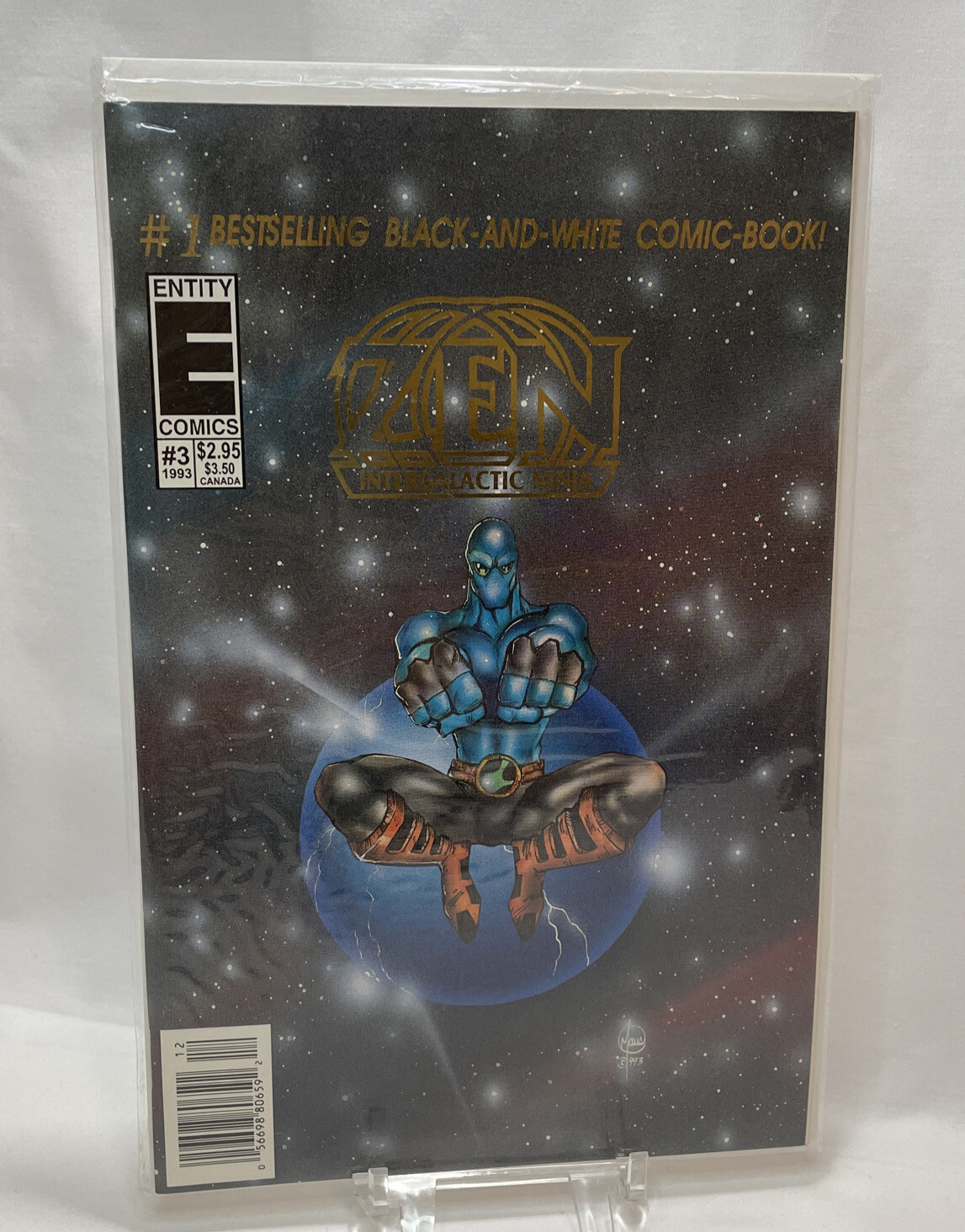 Zen Intergalactic Ninja #3 Newsstand Cover (1993) Entity Comics 1st. Printing