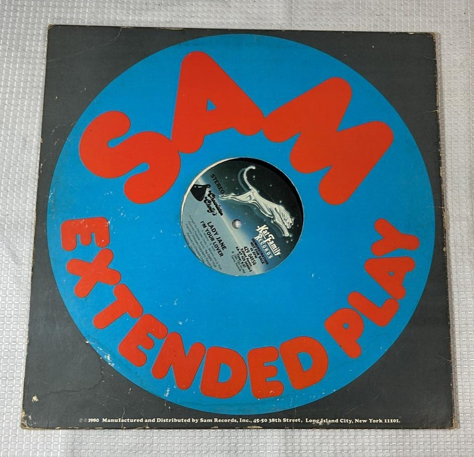 Lady Jane - I'm Your Lover 12" Promo Vinyl Single Kat Family Records 1984