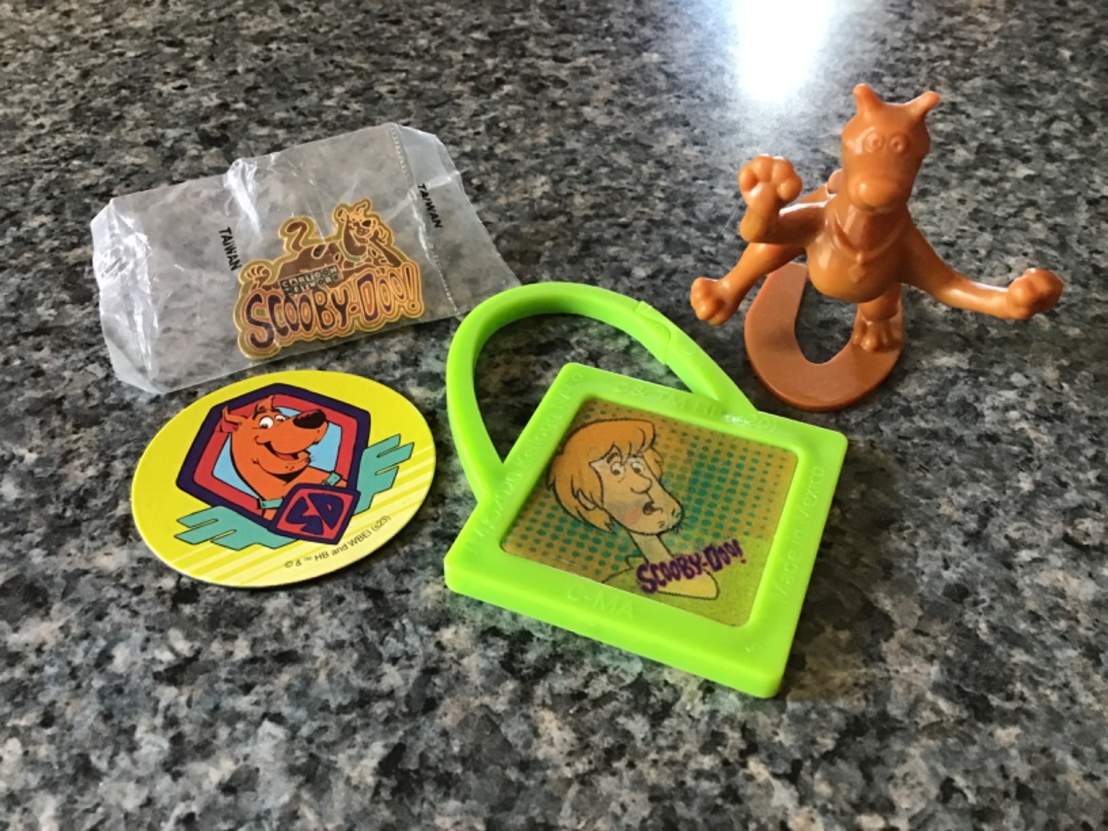 Lotto Spille Calamita Kellogg's Scooby Toy Figure Shaggy Portachiavi Cartoon Network anni 90