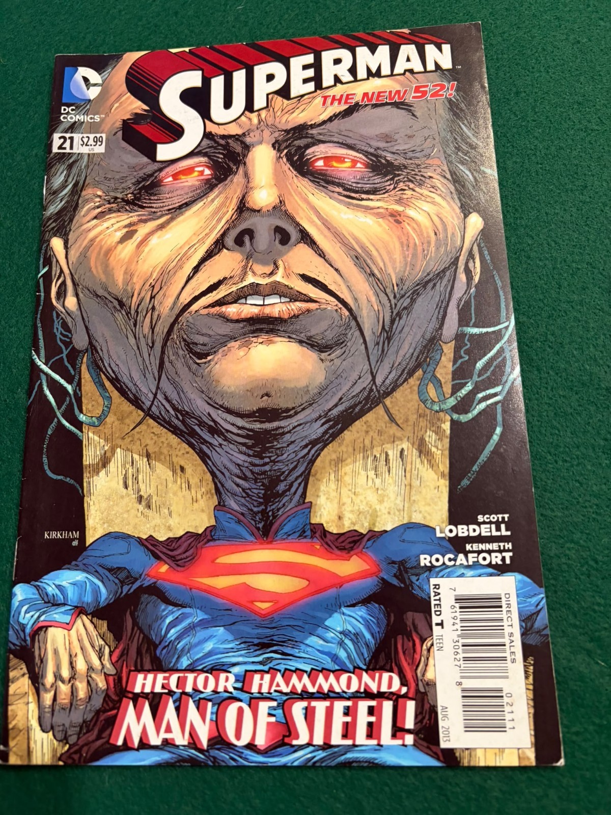 Superman The New 52 #21 DC Comics Hector Hammond Man of Steel Agosto 2013