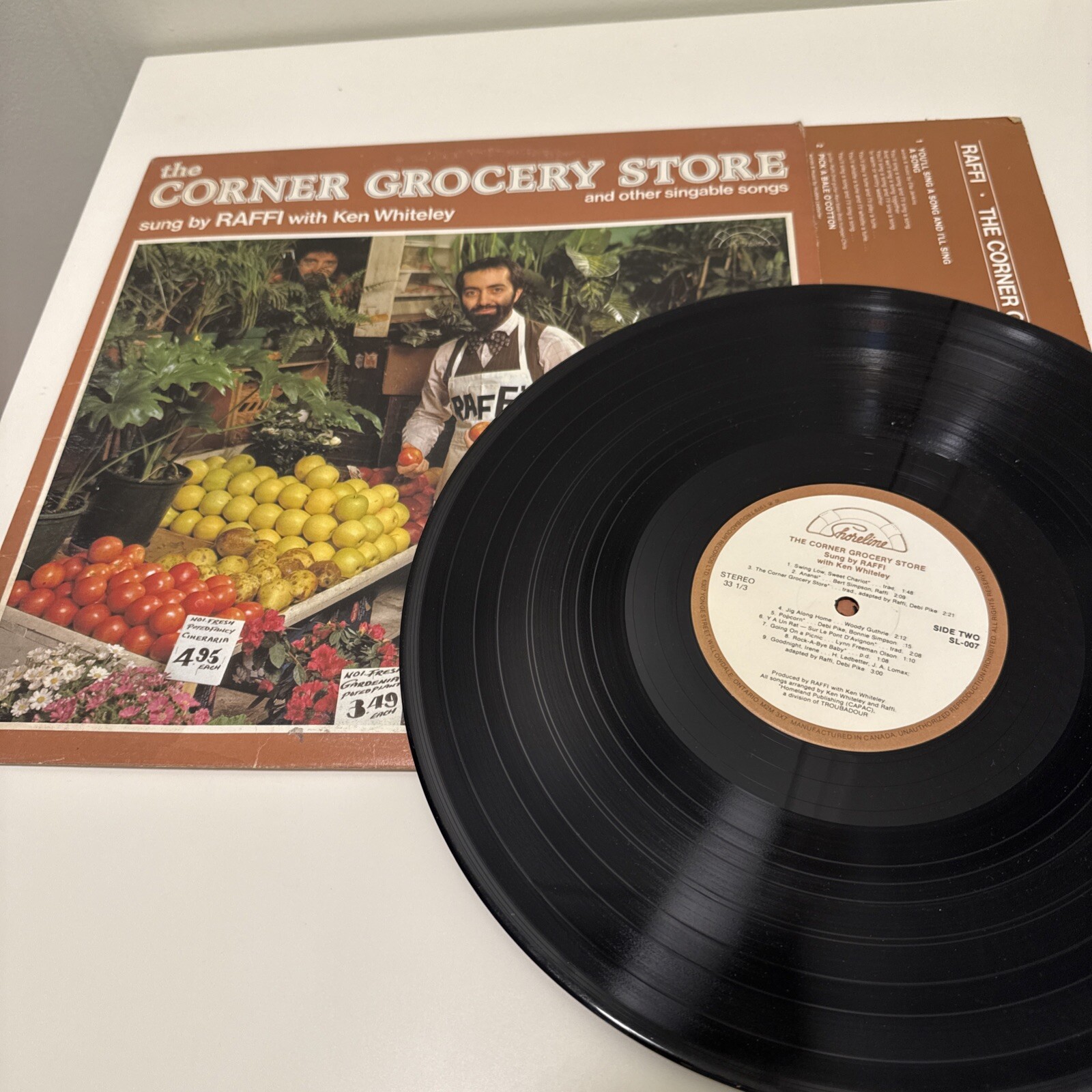 Raffi The Corner Grocery Store LP Shoreline SL-007 Vinyl