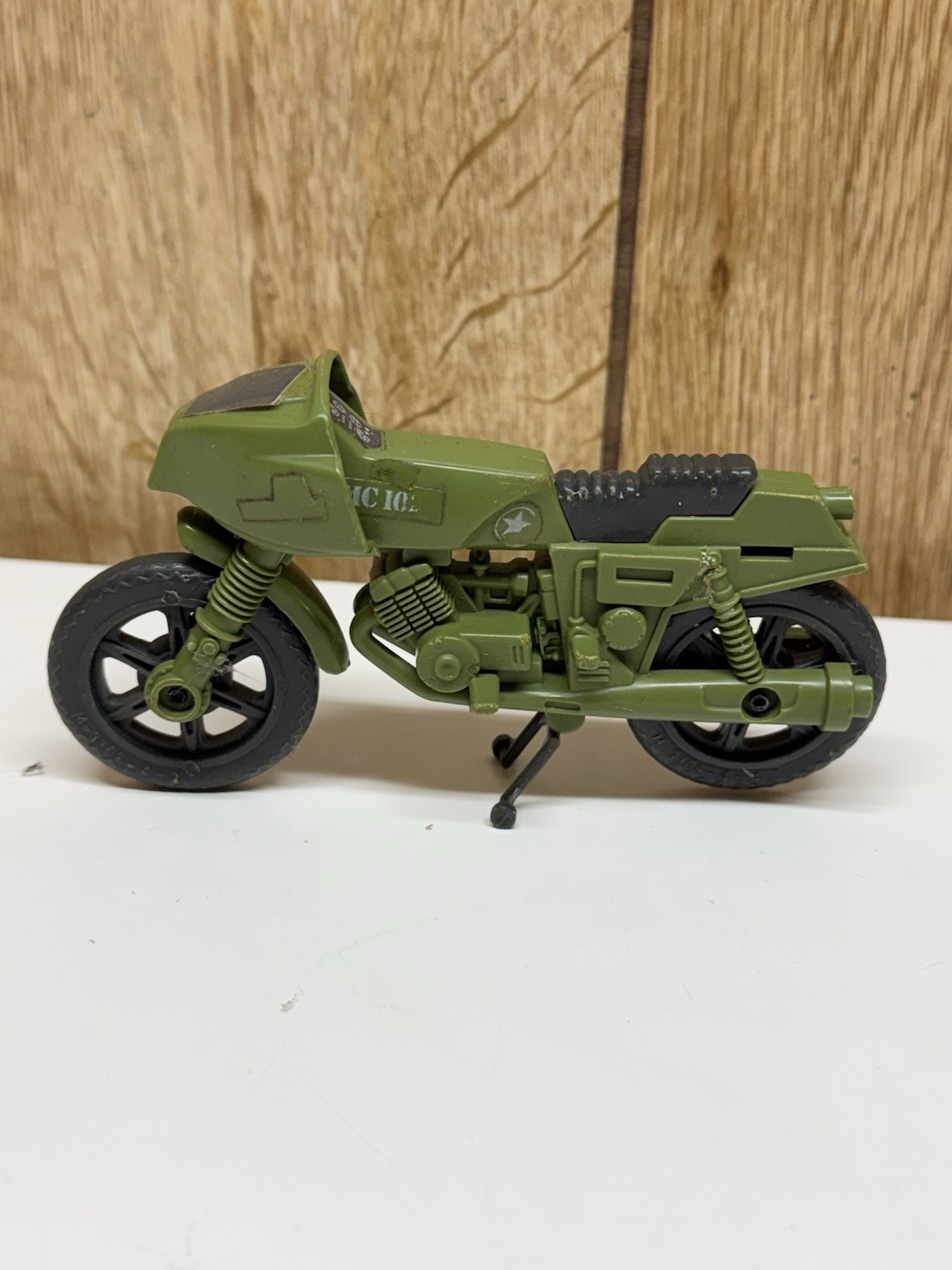Vintage Hasbro G.I. Joe Military Green Motorcycle MC1027 Action Figure Accessory