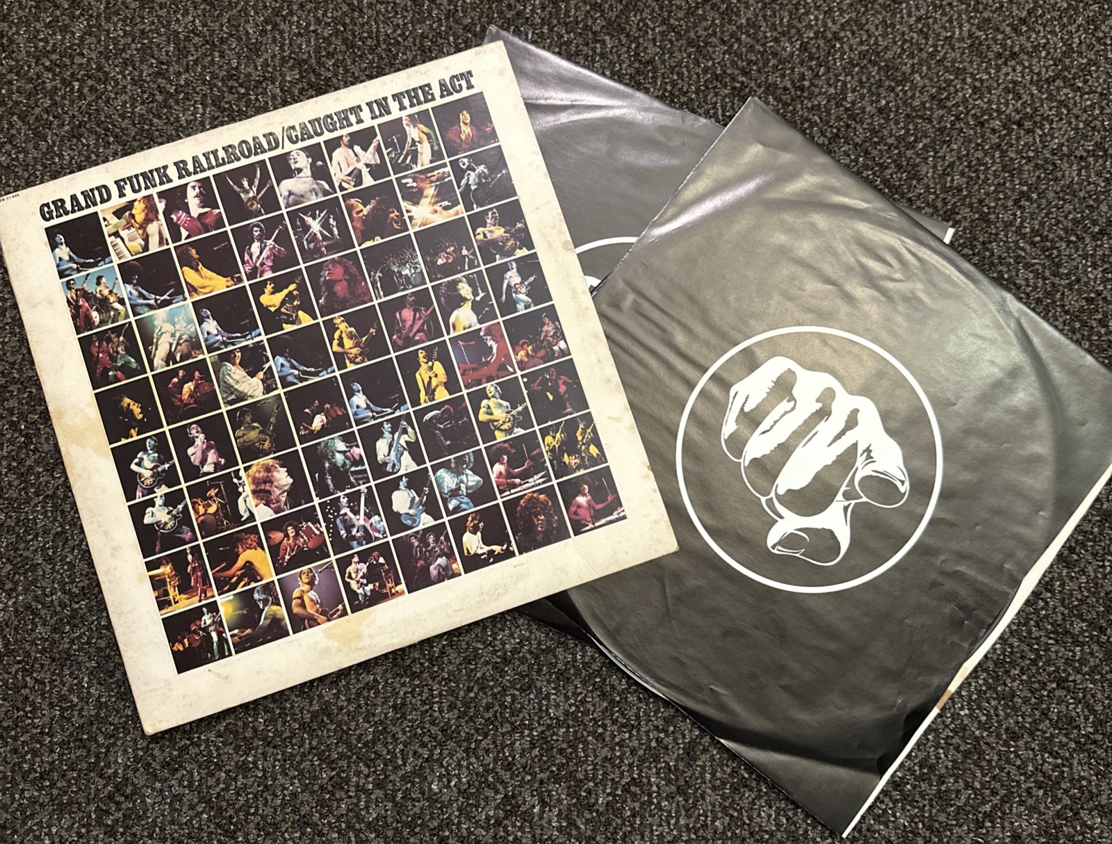 Vinyl Records Grand Funk Railroad/Caught In The Act Double LP Live 1975 Capitol