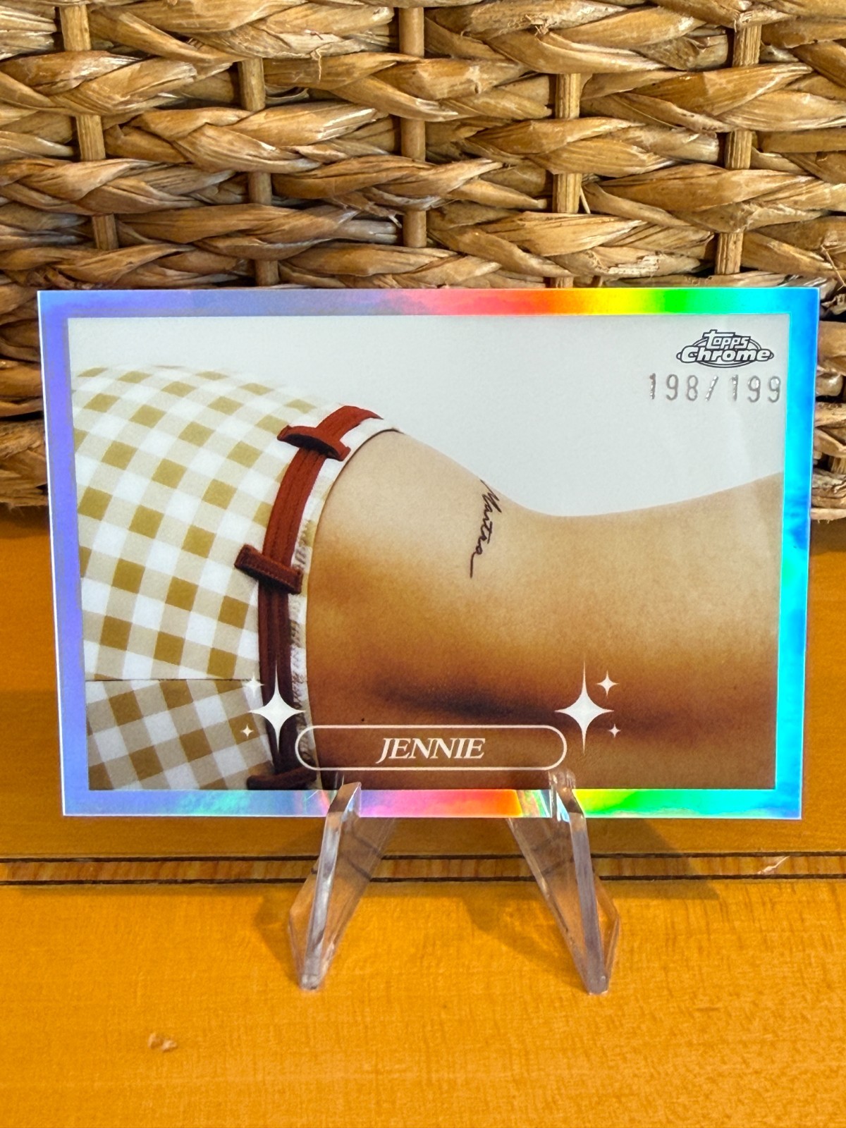 1375 2026 TOPPS CHROME JENNIE REFRACTOR #CC3 AQUA 198/199