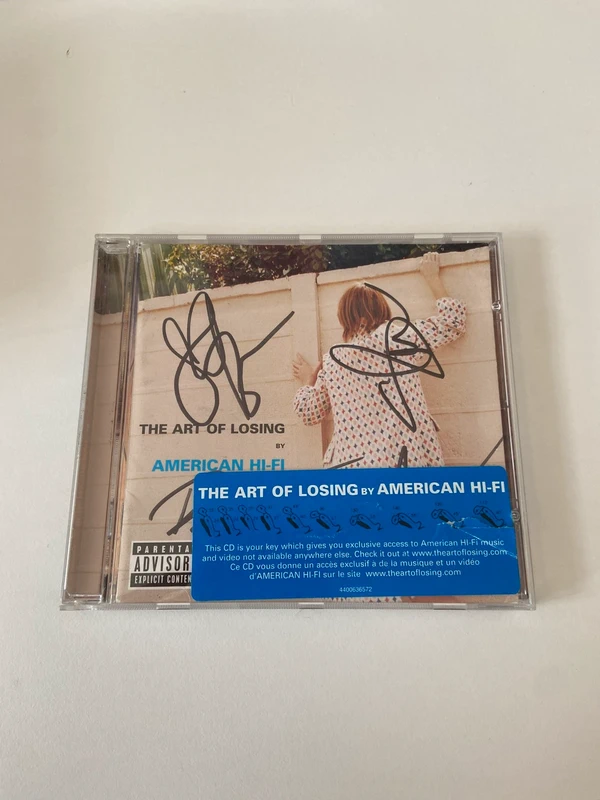 American Hi-Fi The Art Of Losing CD Punkrock Booklet signed by every band member