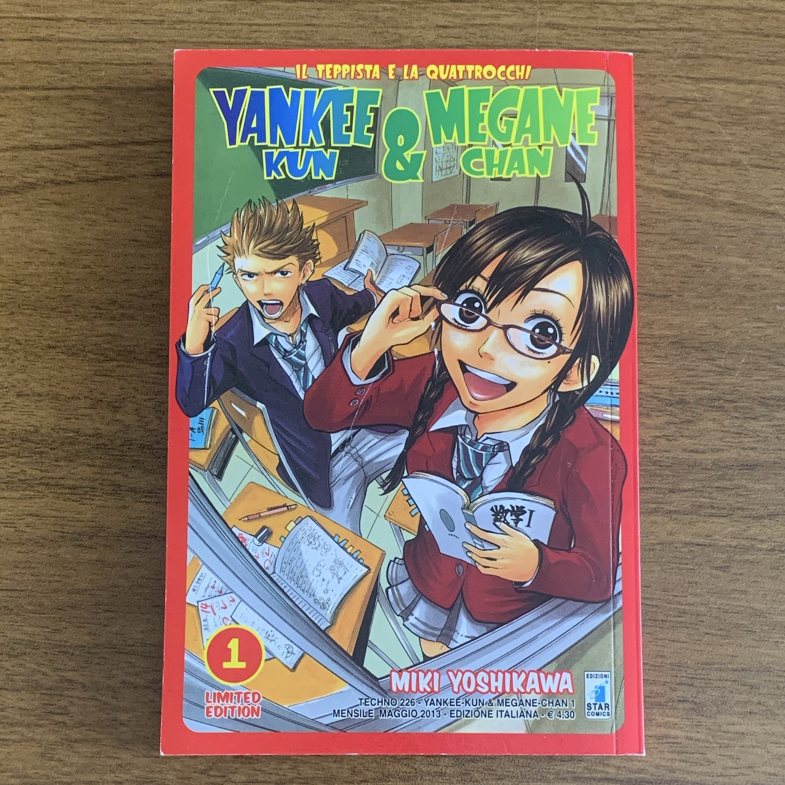 Star Comics Yankee Kun & Megane Chan n.1 Limited Edition Miki Yoshikawa ITA 2013