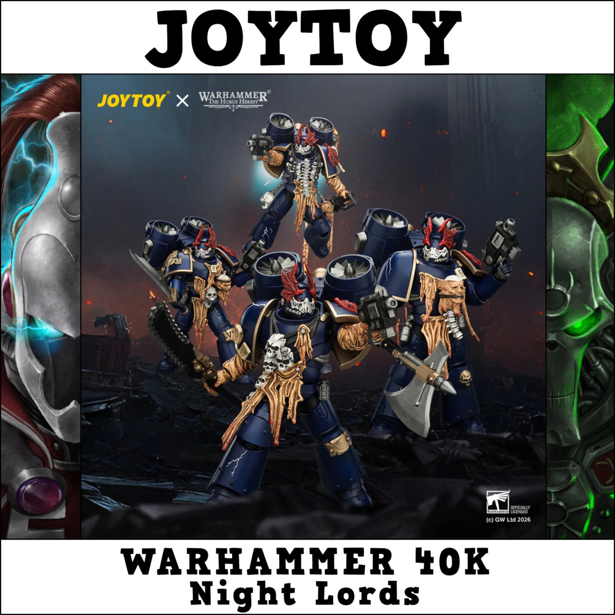 JOYTOY Warhammer Night Lords Series Night Raptors Squad Figures 🔵PRESELL🔵