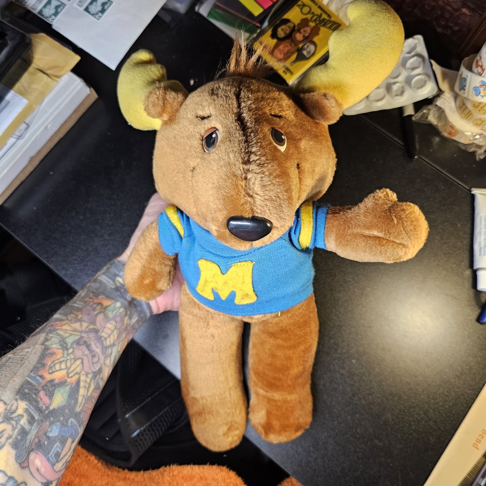Peluche alce di Montgomery 12" Get Along Gang vintage anni 80 