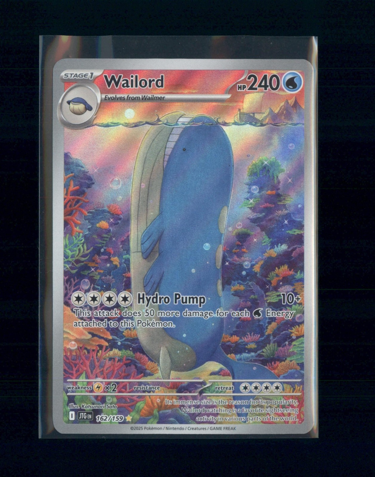 Wailord-162/159-Illustrazione Rara-Viaggio Insieme-NM-Pokemon