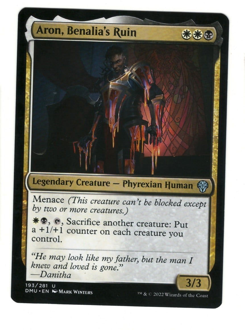 MTG Aron La Rovina di Benalia 193 Non Comune Dominaria United Magic The Gathering