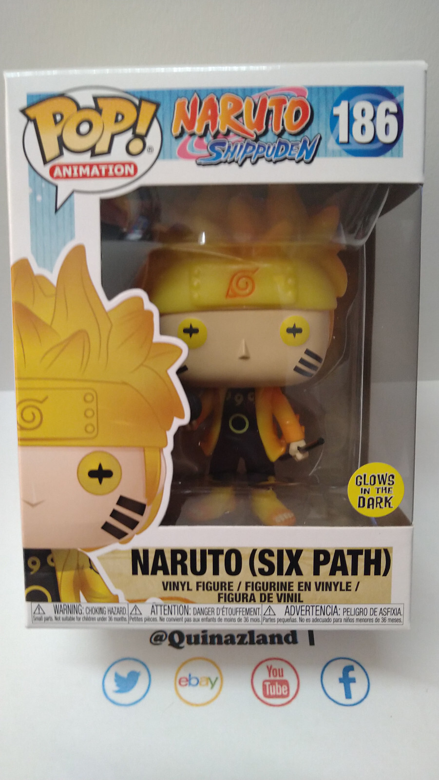 Funko Pop! NARUTO  N° 186 Naruto Six Path 'Special Edition' (F03)