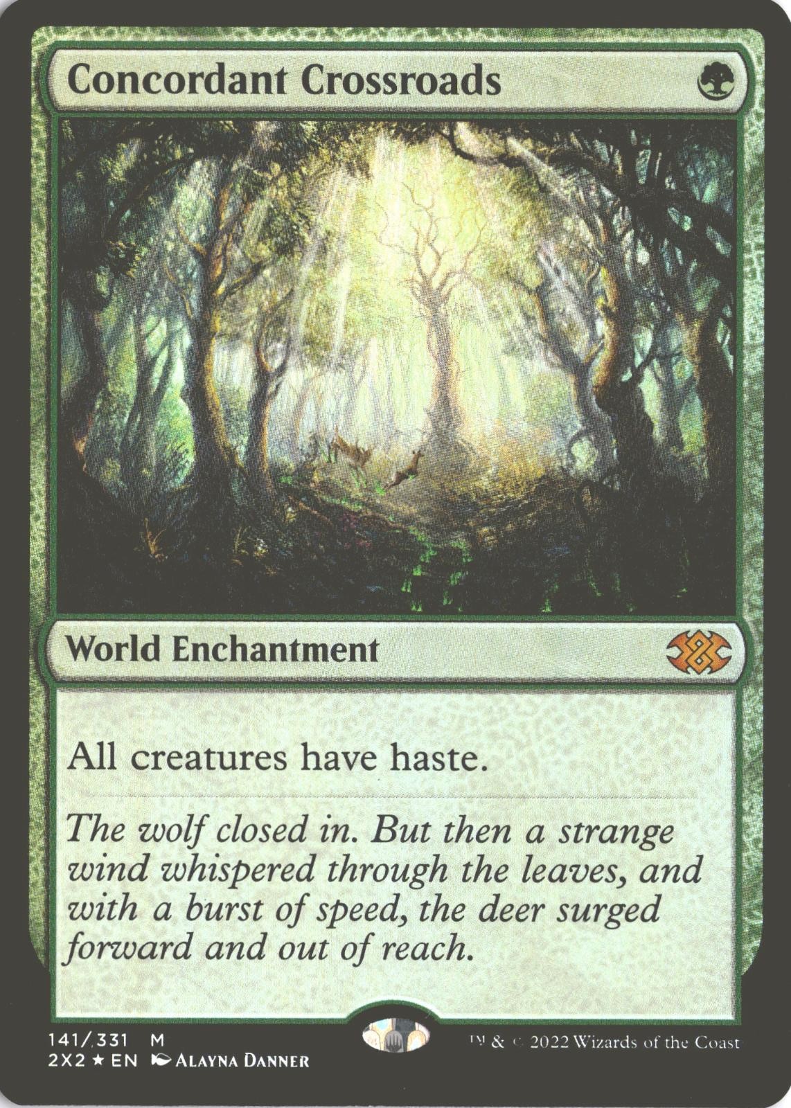 MTG Concordant Crossroads (141) *Foil* Base Mythic Double Masters 2022 quasi nuovo