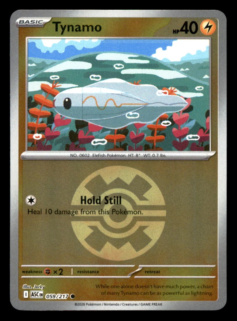 TYNAMO (QUICK BALL) 059/217 R. HOLO ASCENDED HEROES NM