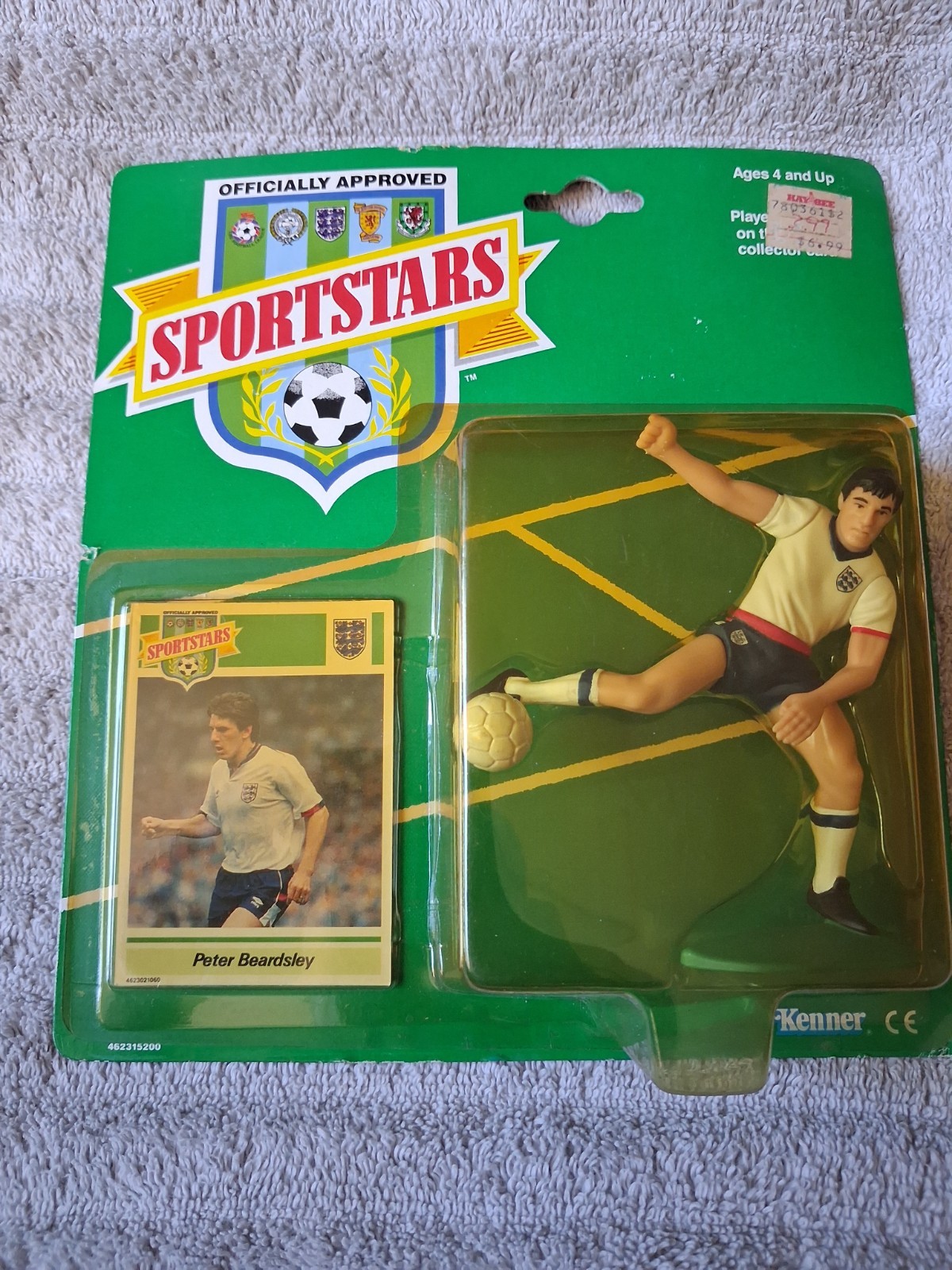Sportstars Kenner Acton Figure And Card Peter Beardsly