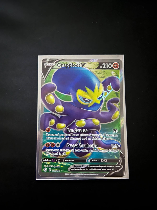 🐙 Grapploct V Full Art (072/073) - Carta Pokémon Originale