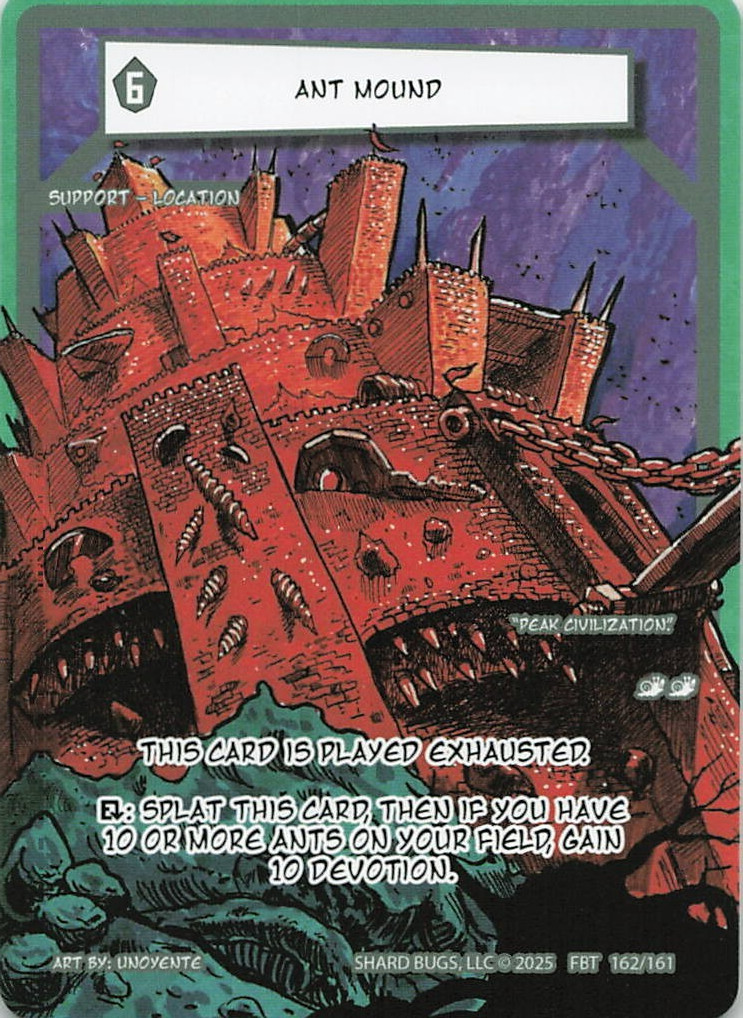 Ant Mound (162/161) - First Bounty - Shard Bugs TCG - Texturizzato