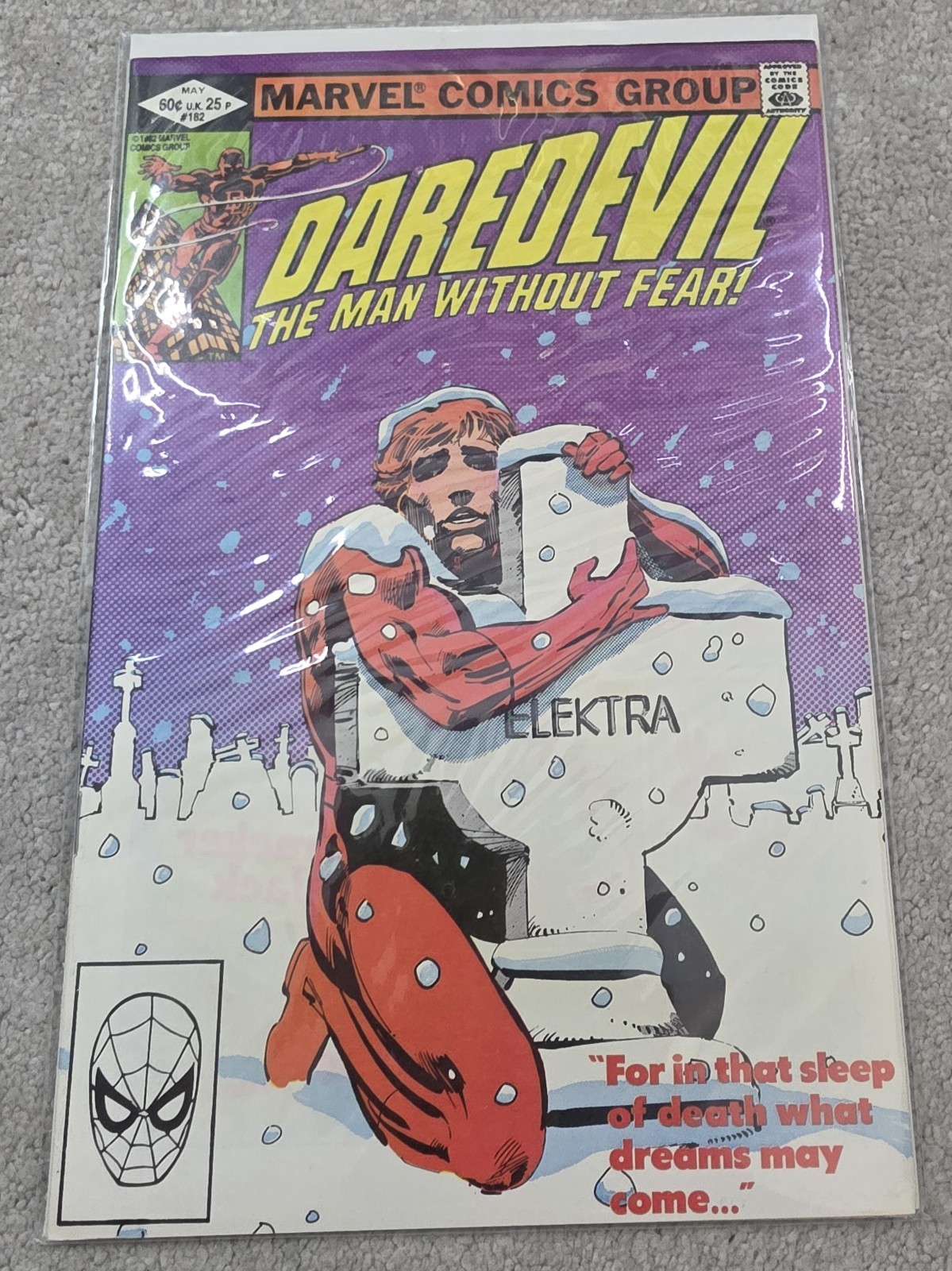 Marvel Comics Daredevil 182 Elektra Funeral VFN