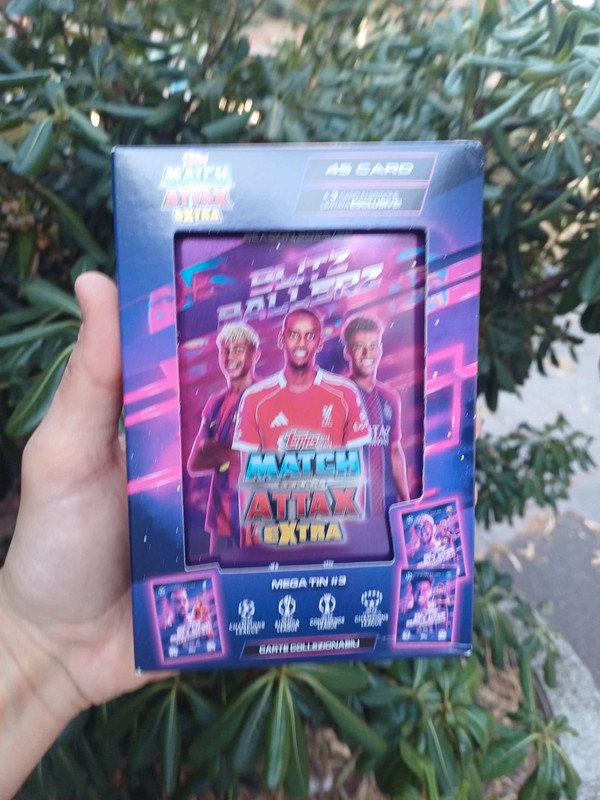 Topps Ucc Attax Extra 2026 mega tin 3 pezzi
