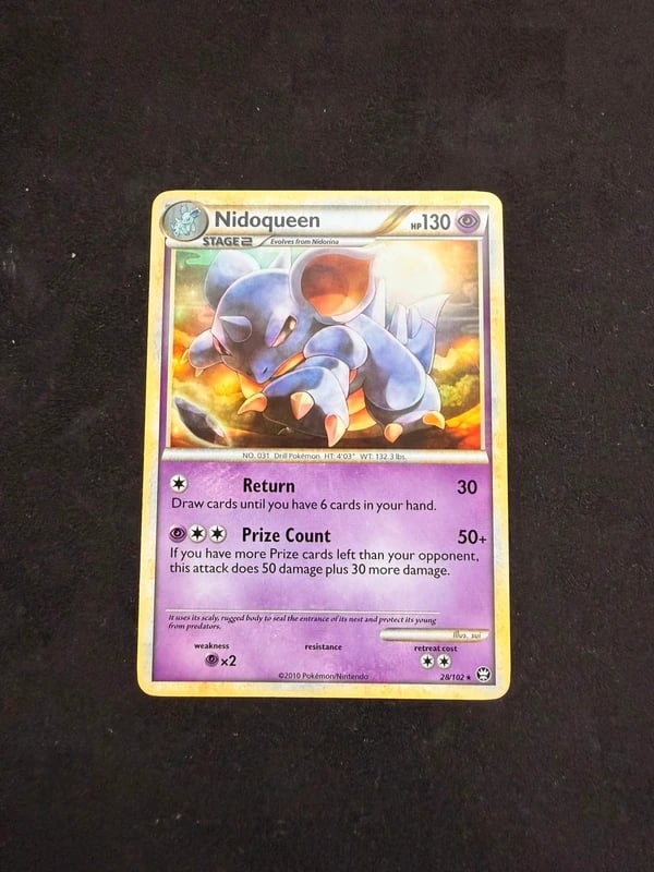 Pokemon	Nidoqueen	TM28	Triumphant	28/102 - 2010