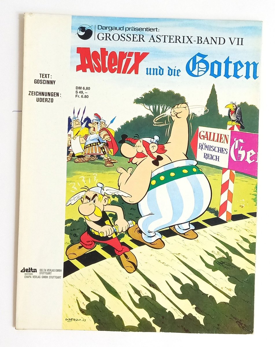 Asterix e i Goti - Grande volume di Asterix VII - Goscinny Uderzo - Vintage