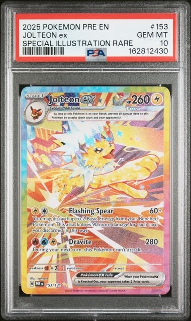 PSA 10 Jolteon EX 153/131 Prismatic Evolutions Special Illustration Rare Pokemon