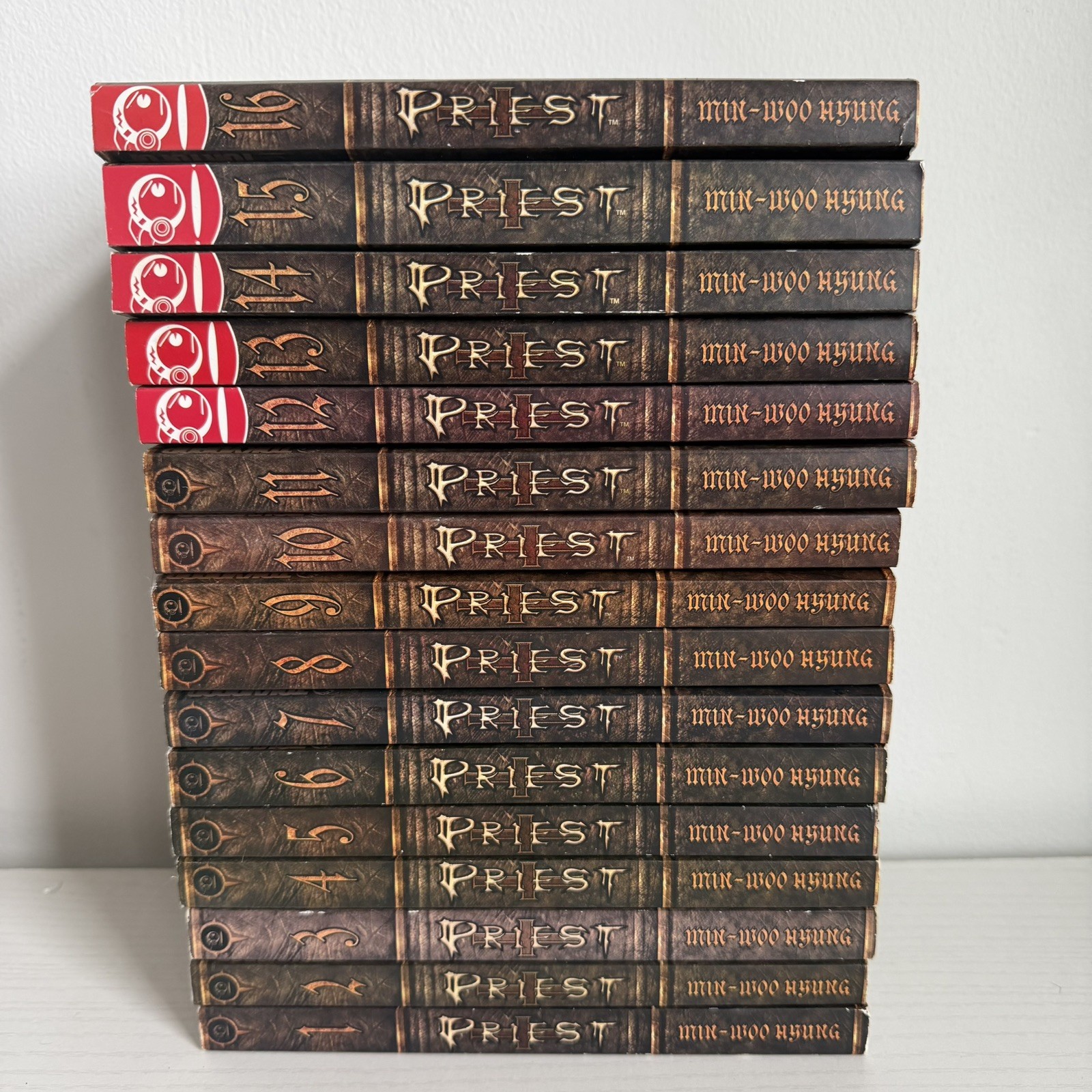 ​PRIEST Manga Manhwa Vol 1-16 Serie Completa Set Lotto Min-Woo Hyung Tokyopop Fuori Produzione