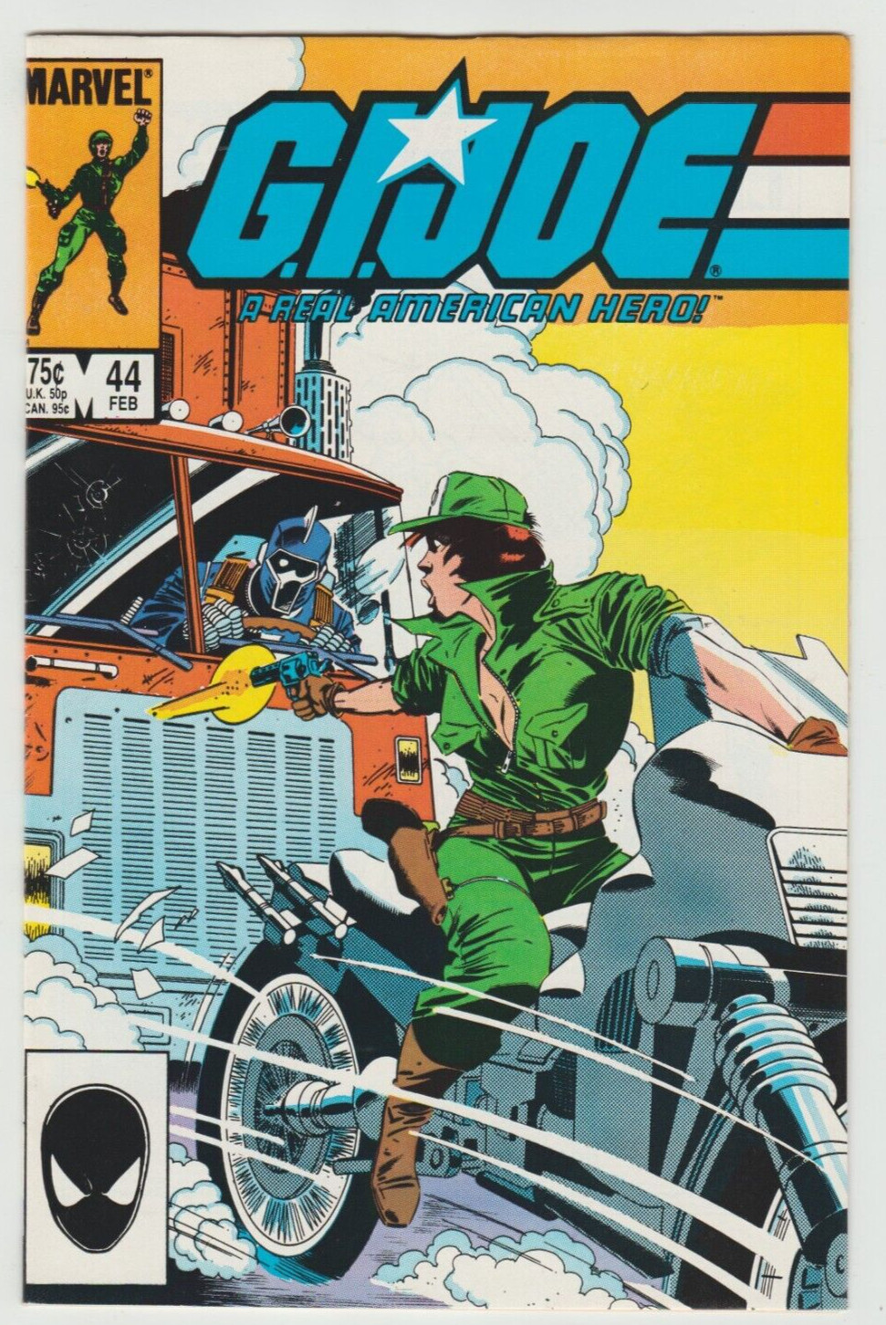 G.I. Joe A Real American Hero #44 Marvel Comics 1986 1st app of Dr. Mindbender