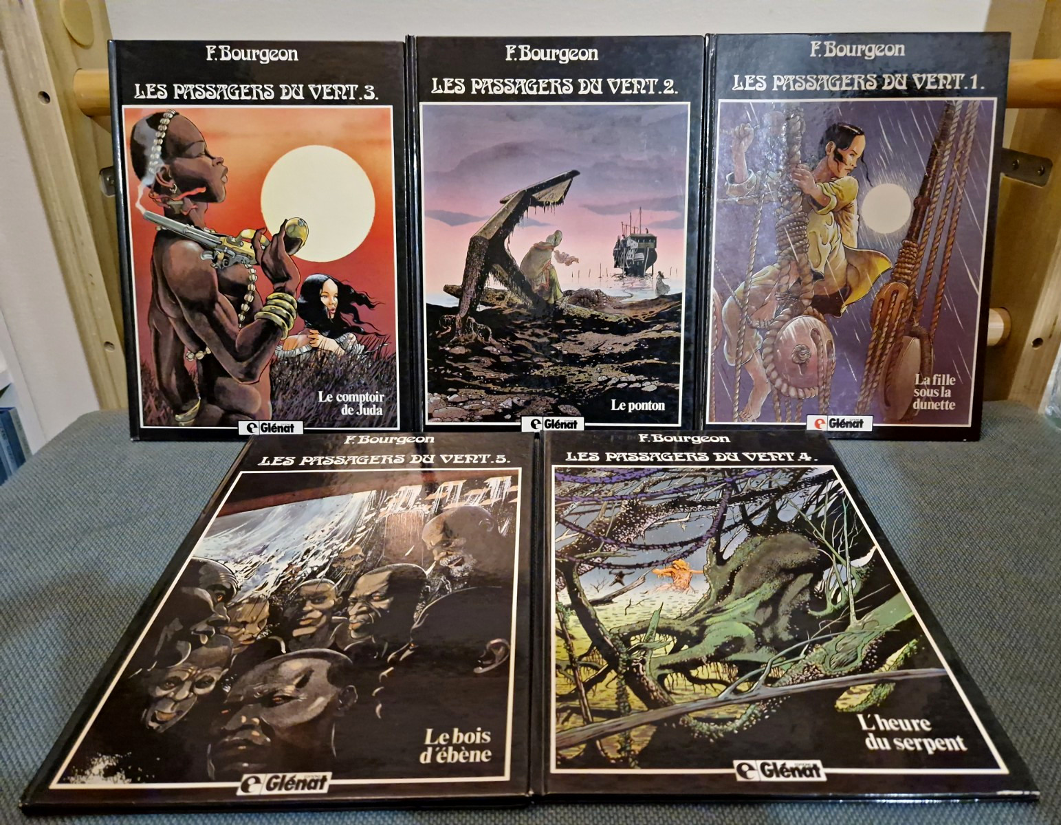 Les Passagers du Vent 1-5 Complete Set - F. Bourgeon (Glénat 1985-1987) Vintage
