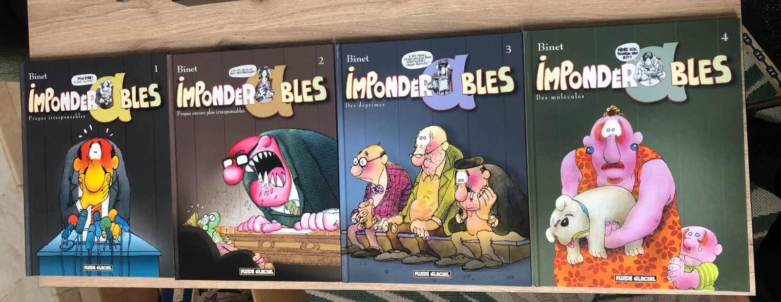 Bandes dessinées Impondérables - Binet - Fluide Glacial tomes 1 à 4