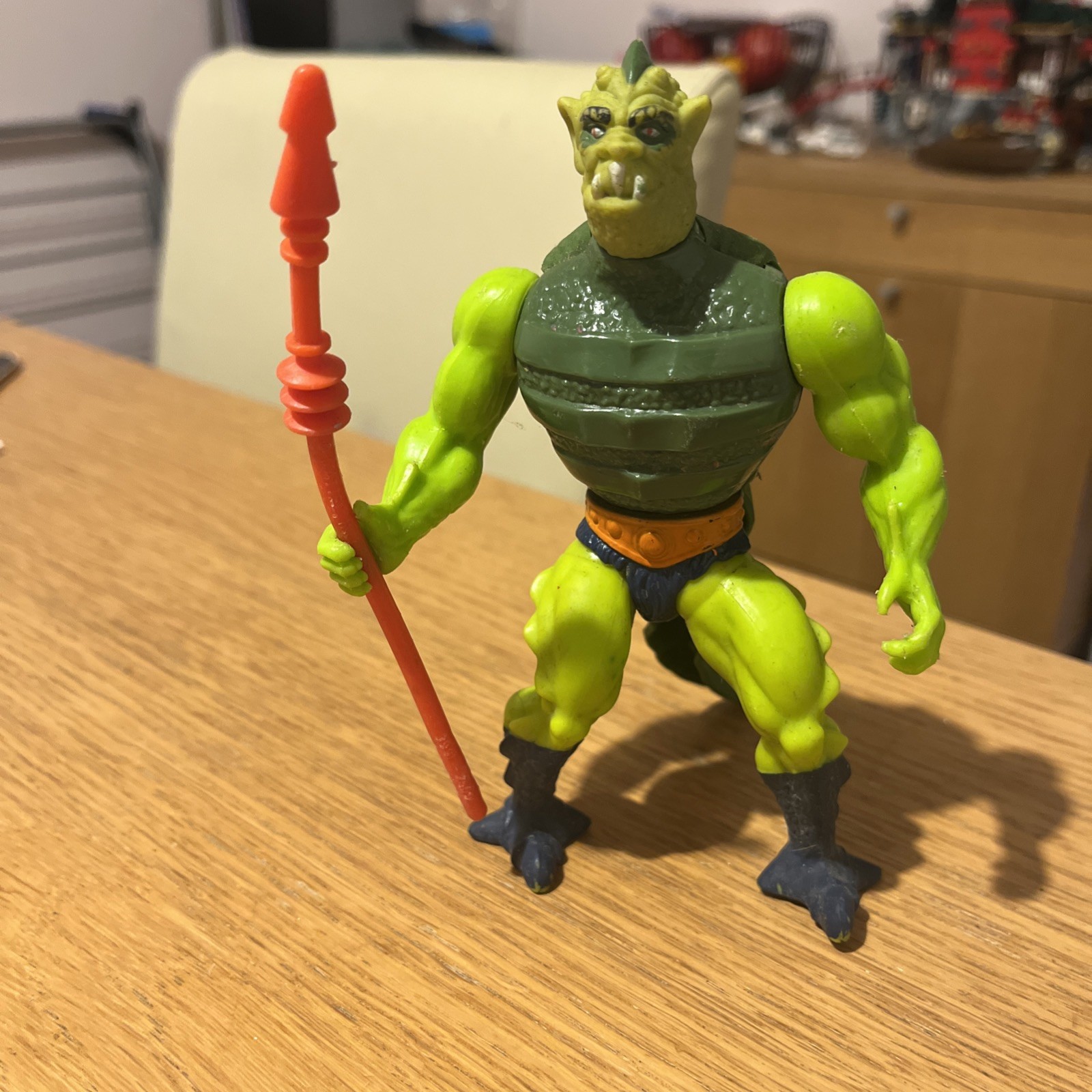 Modellino vintage MotU colpo di frusta completo 1983 He Man Mattel