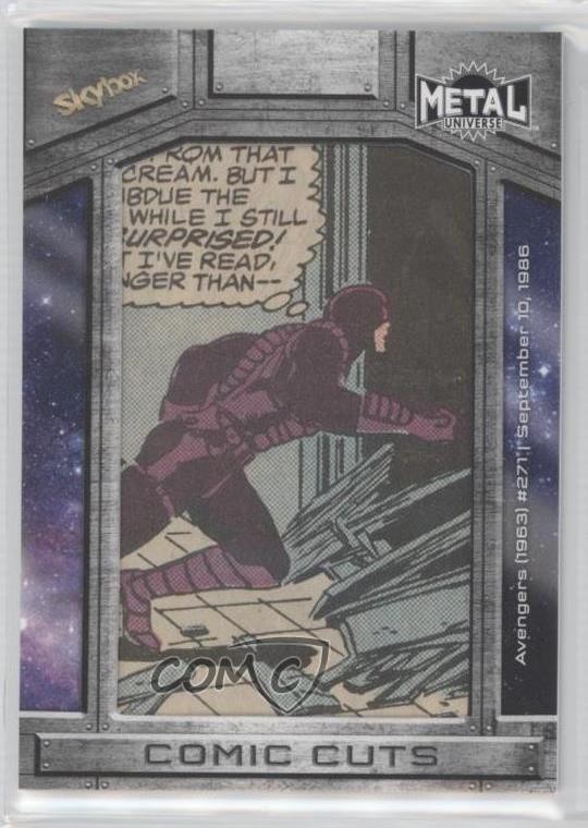 2024 Skybox Marvel Metal Universe Avengers tagli fumetti 39/65 #271 #CC-AV37 5d9