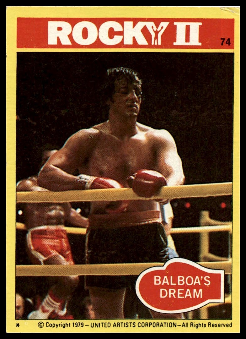 Balboa's Dream - 1979 Topps Rocky II #74 (b)