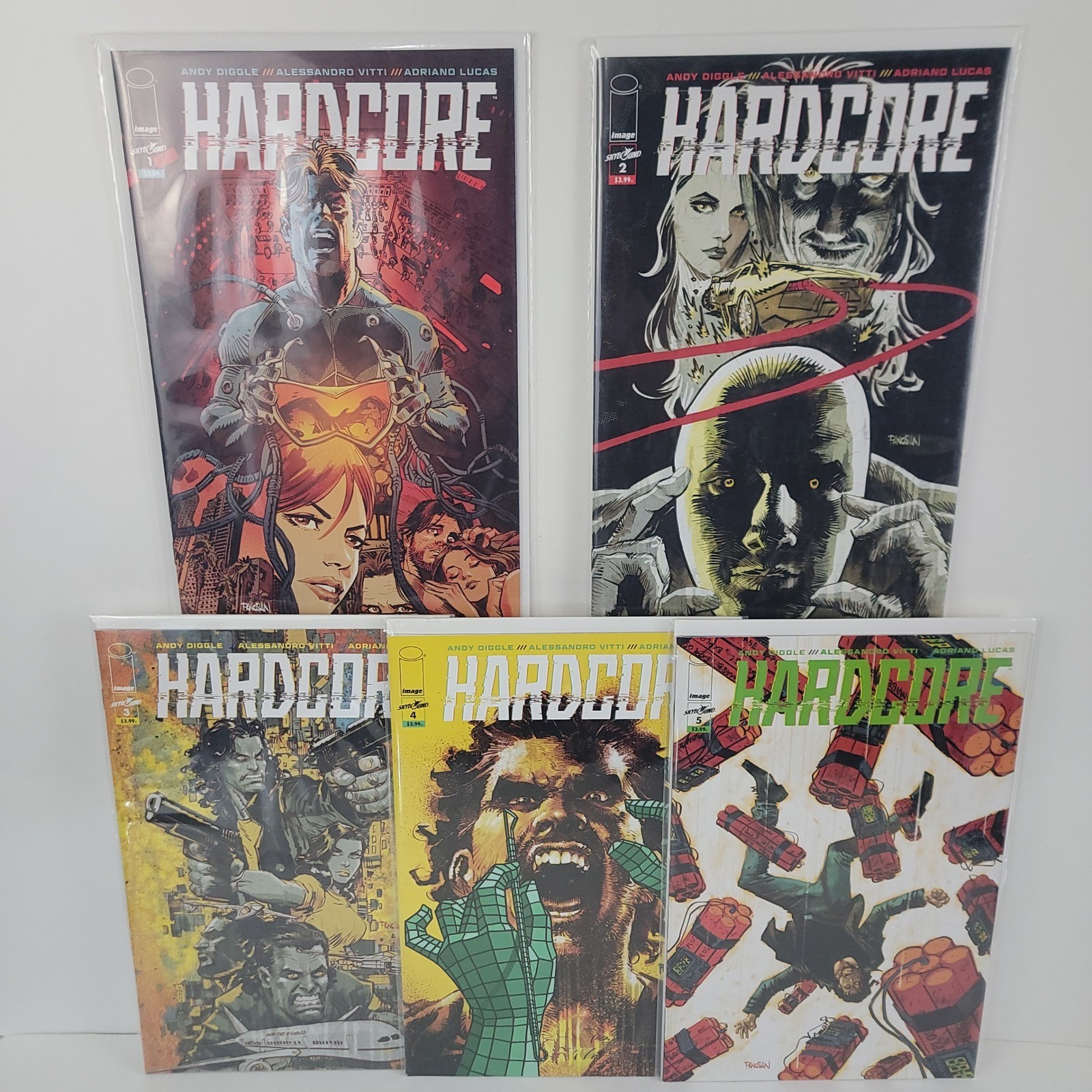 Hardcore Image Skybound Set Fumetti Numeri 1-5 Diggle (2018) 1° App Drake