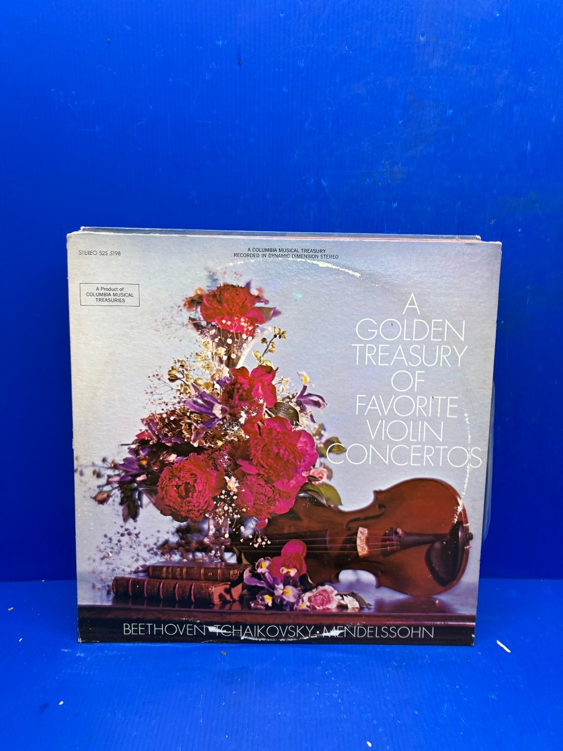 Beethoven Tchaikovsky Mendelssohn - Golden Violin Concertos 2xLP Record 1969