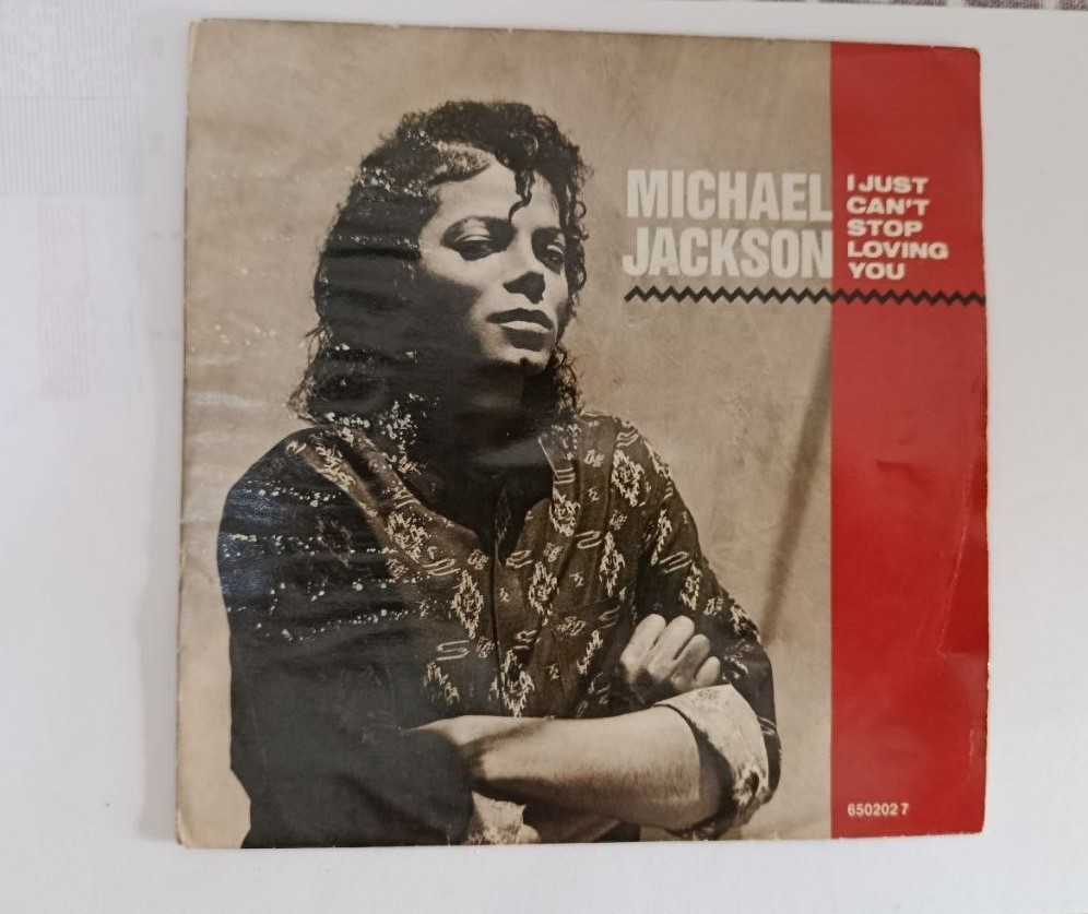 MICHAEL JACKSON I JUST CAN'T STOP LOVING YOU 45 GIRI