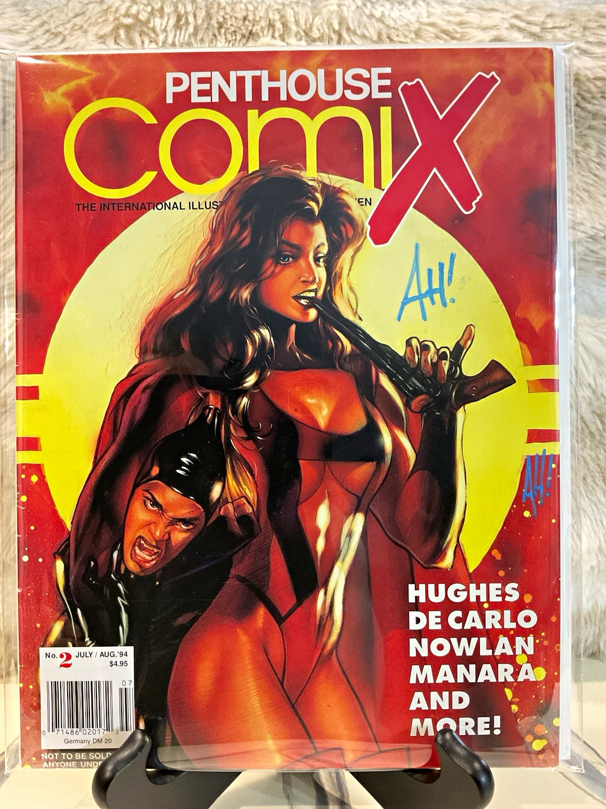 Penthouse Comix #2 luglio/agosto 1994 attico firmato Adam Hughes Manara