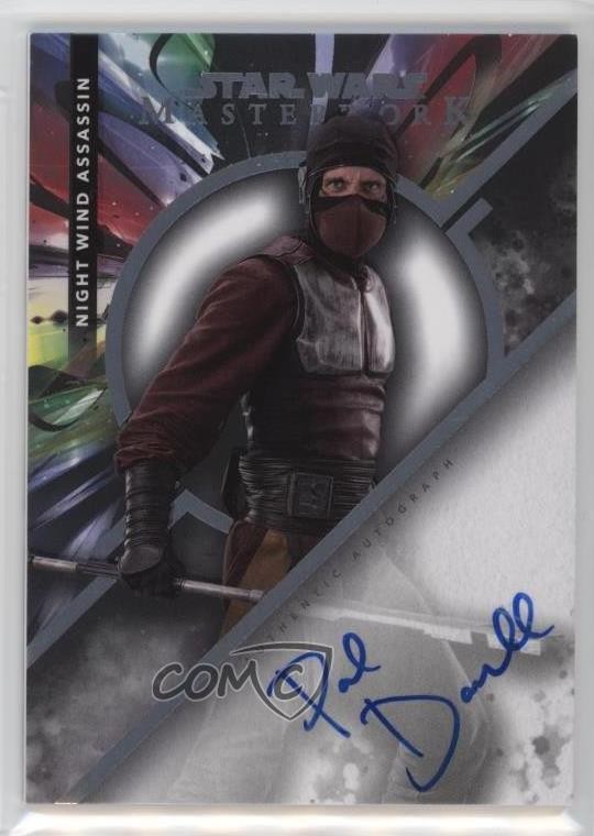 2022 Topps Star Wars Masterwork Paul Darnell as Night Wind Assassin Auto 9w7