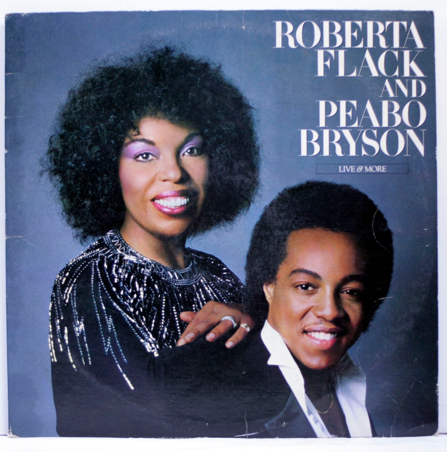 Roberta Flack and Peabo Bryson Live & More Double LP Atlantic 1980 [Atlantic]