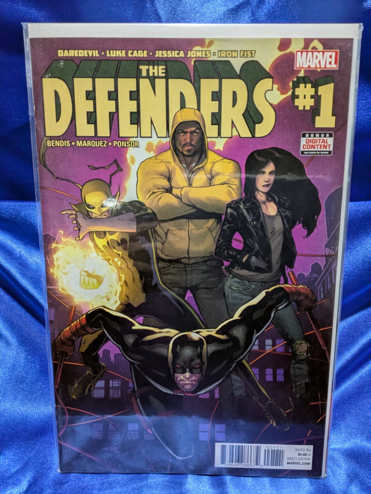 Defenders #1 David Marquez Cover (Marvel Comics August 2017) We Combine.