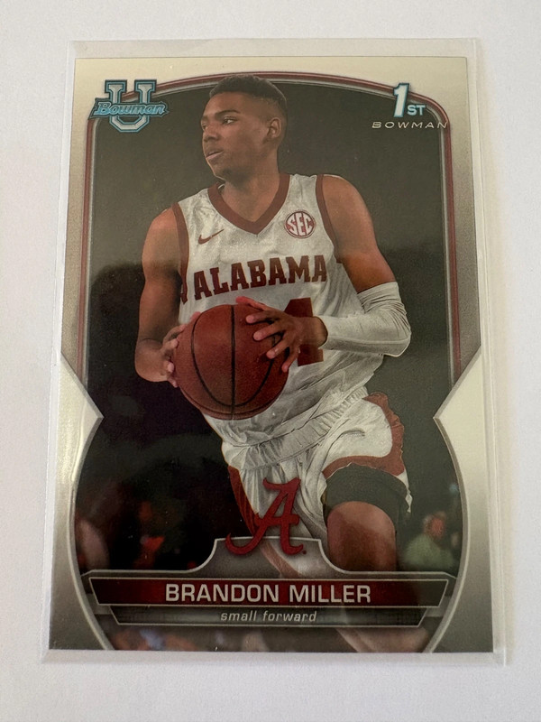 2023 Topps 1st Bowman U NBA Basketball #80 Brandon Miller