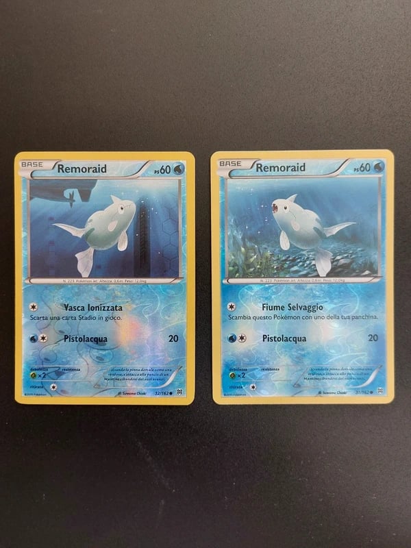 Remoraid 31/162 e 32/162 - Reverse Pokemon