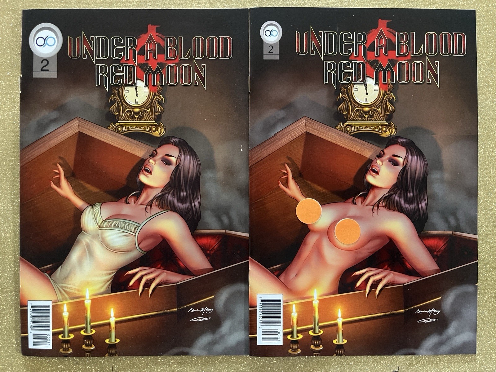 Under A Blood Red Moon #2A & #2B (Dren Productions 2023)