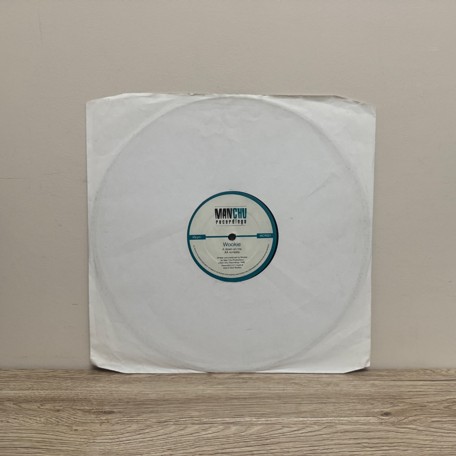 Wookie - Down On Me / Scrappy - OG 1999 Pressing - UK Garage - Vinyl - Manchu