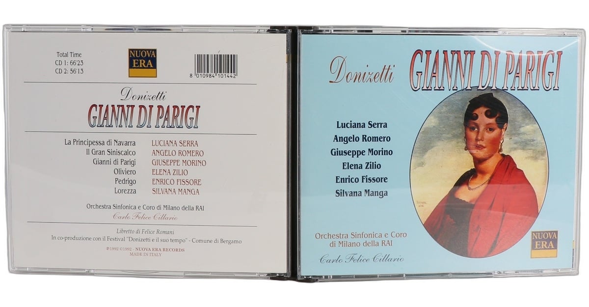 Donizetti Gianni Di Parigi Luciano Serra Morino Romero Nuova Era 2 CD Box Set