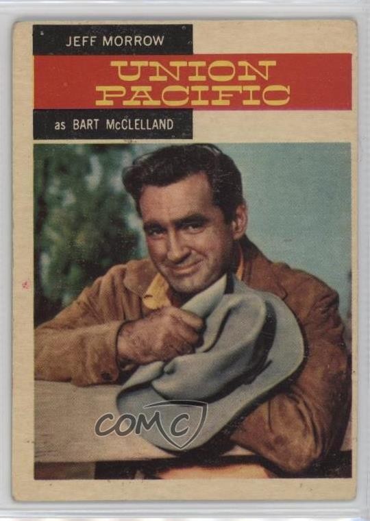 1958 Topps TV Westerns Union Pacific Bart McClelland #41 0t2