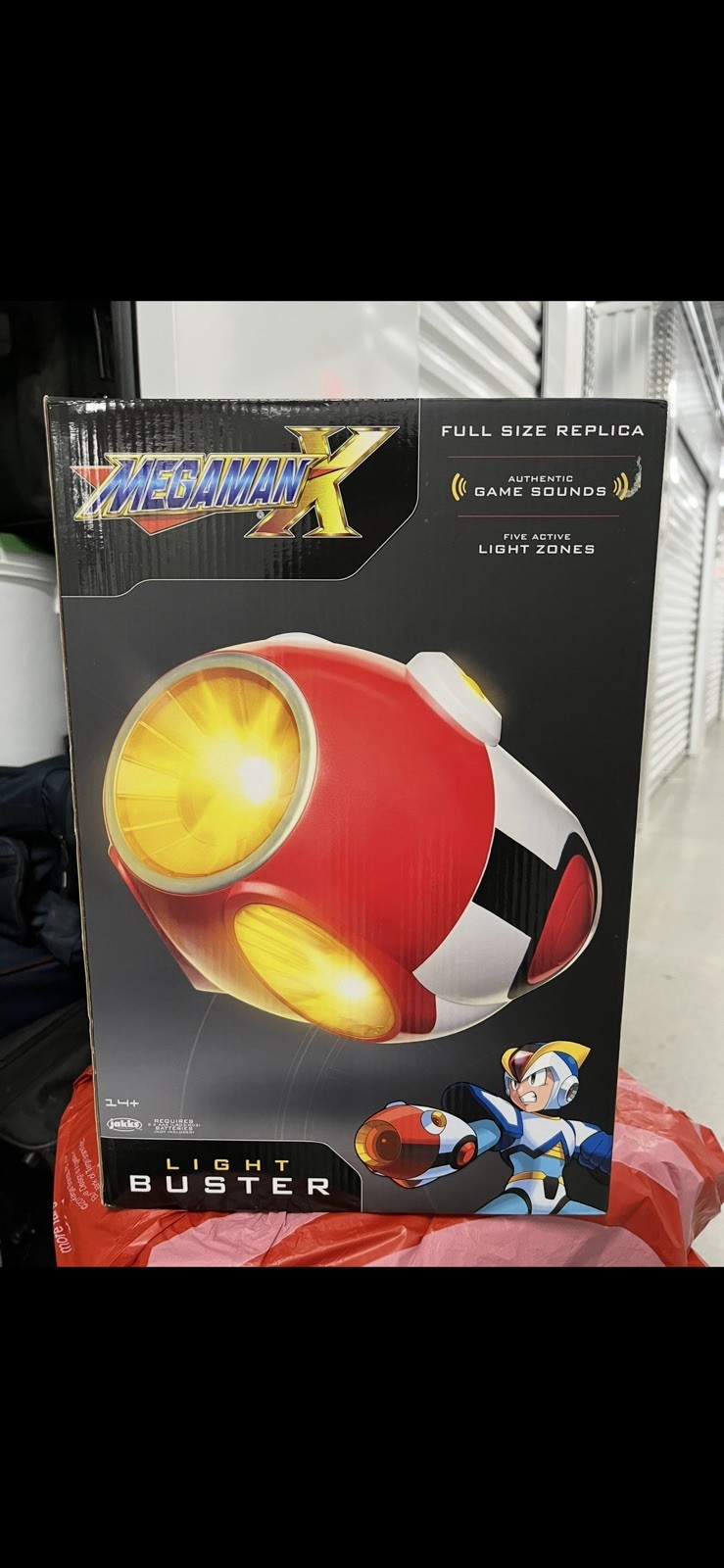 FIGURA ANIME ESCLUSIVA MEGAMAN X LIGHT BUSTER REPLICA LUCI SUONI JAKKS 